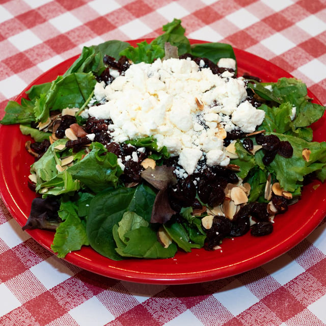 Feta, Cranberry & Almond Salad.