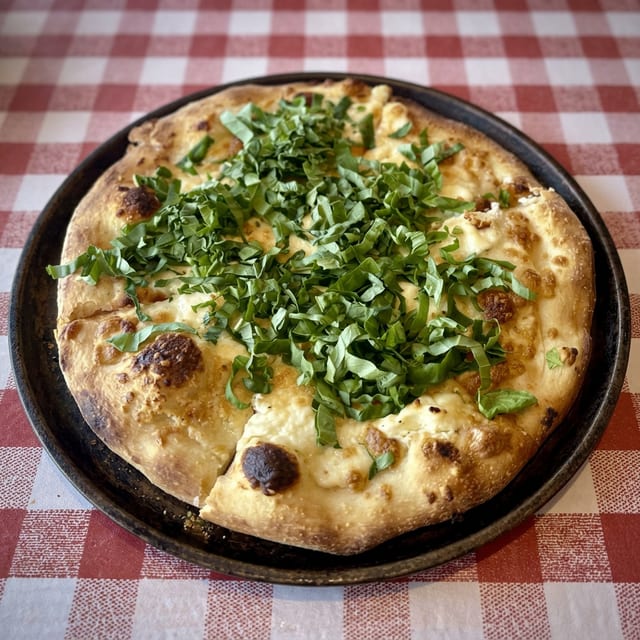 Carol's White Pizza.